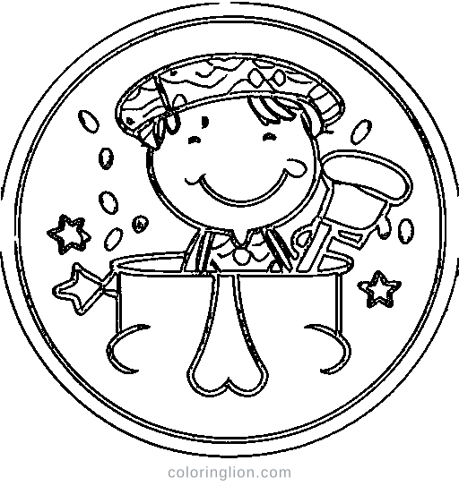Water Gun Fun Coloring Page